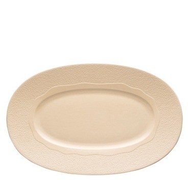 Duetto Beige – Oval Platter 41cm
