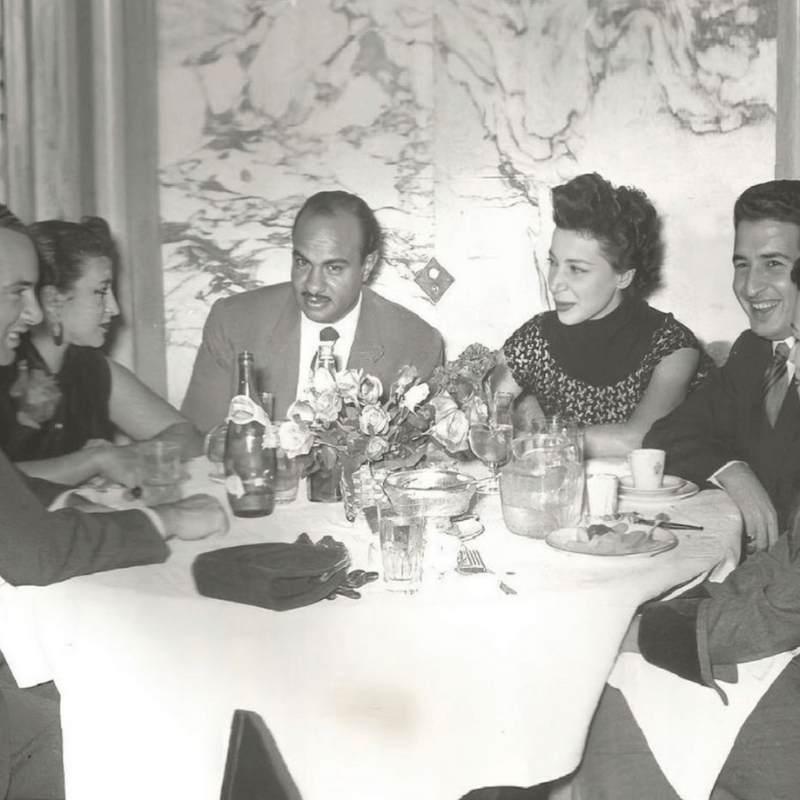 Fathy Mahmoud at a business dinner