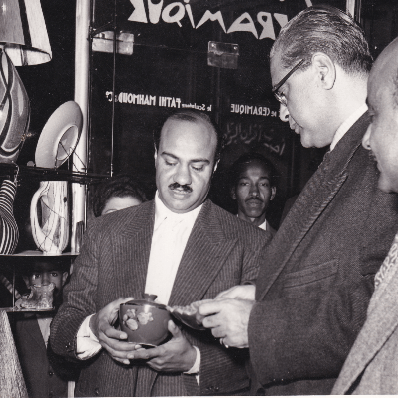Fathy Mahmoud with the Minister